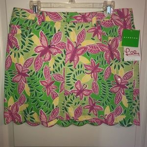 NWT Lilly Pulitzer Lane Denim Skirt Sparkle